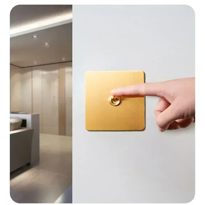 Wall Light Toggle Switch Gold  - Home Improvement Ideas recension och pris