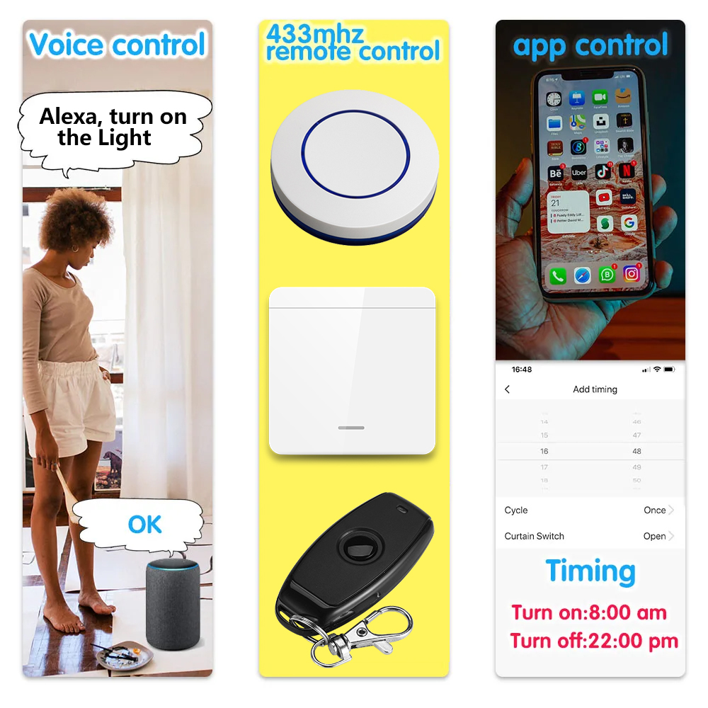 Tuya WiFi Smart Light Switch 4 - Home Improvement Ideas recension och pris