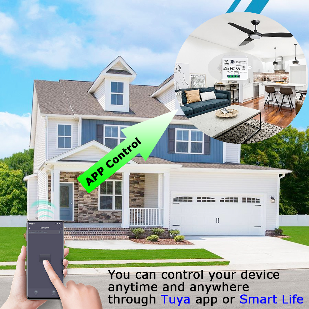 Tuya WiFi Smart Light Switch 4 - Home Improvement Ideas recension och pris