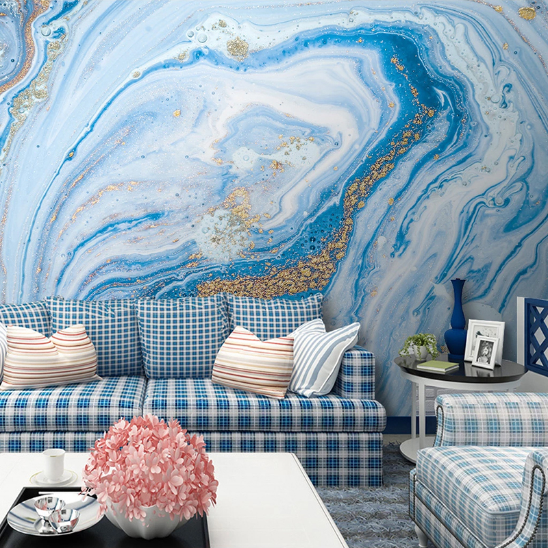 Custom Large Murals Blue Marbl - Home Improvement Ideas recension och pris