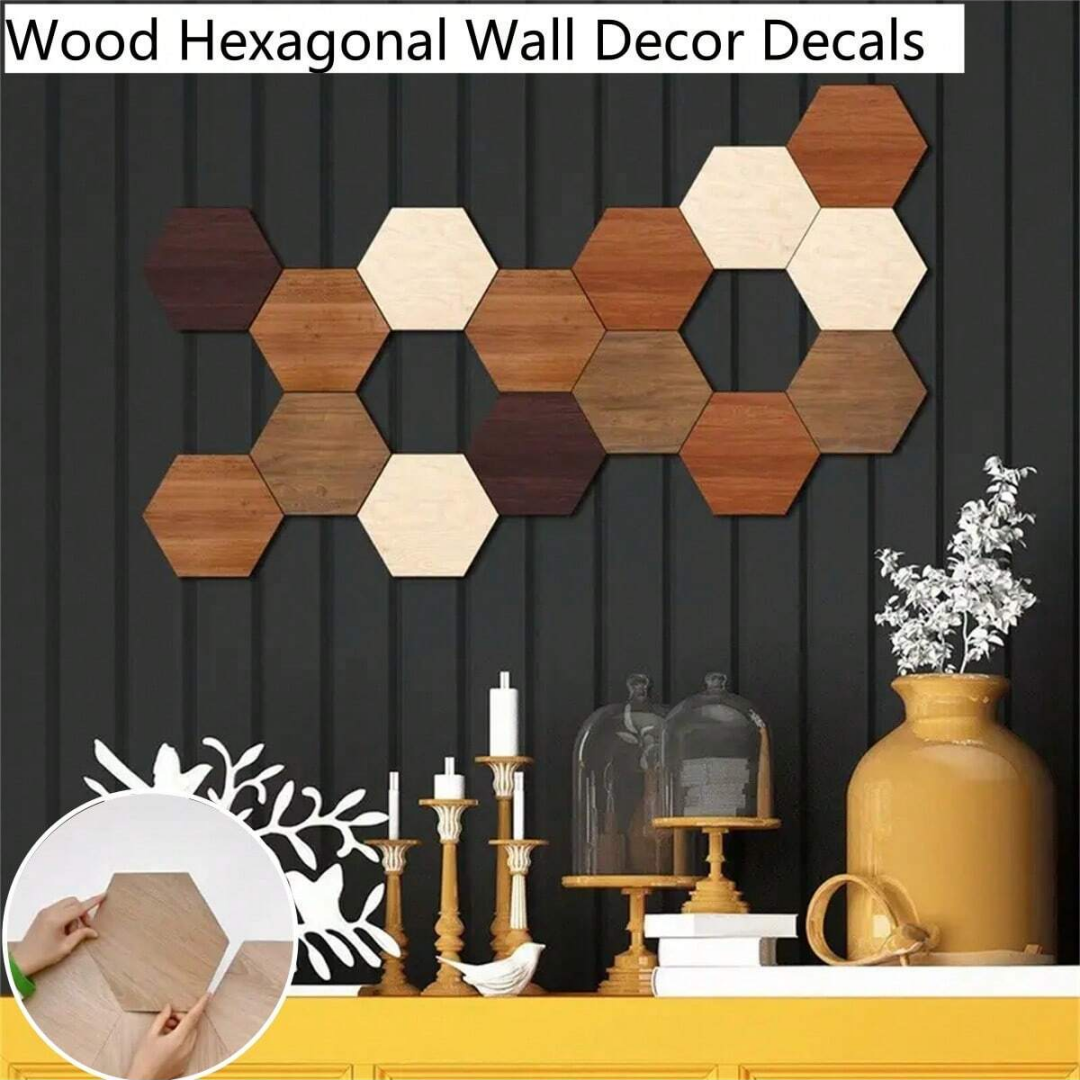 6PCS Hexagon Wall Decals, Self - Home Improvement Ideas recension och pris
