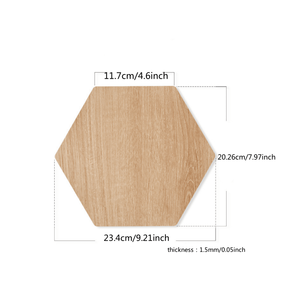 6PCS Hexagon Wall Decals, Self - Home Improvement Ideas recension och pris